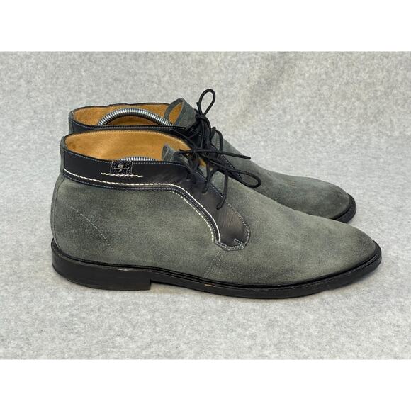 7 for All Mankind for Men: Cruz Oxford Grey Suede Leather Ankle Boots 8 US - Picture 5 of 7